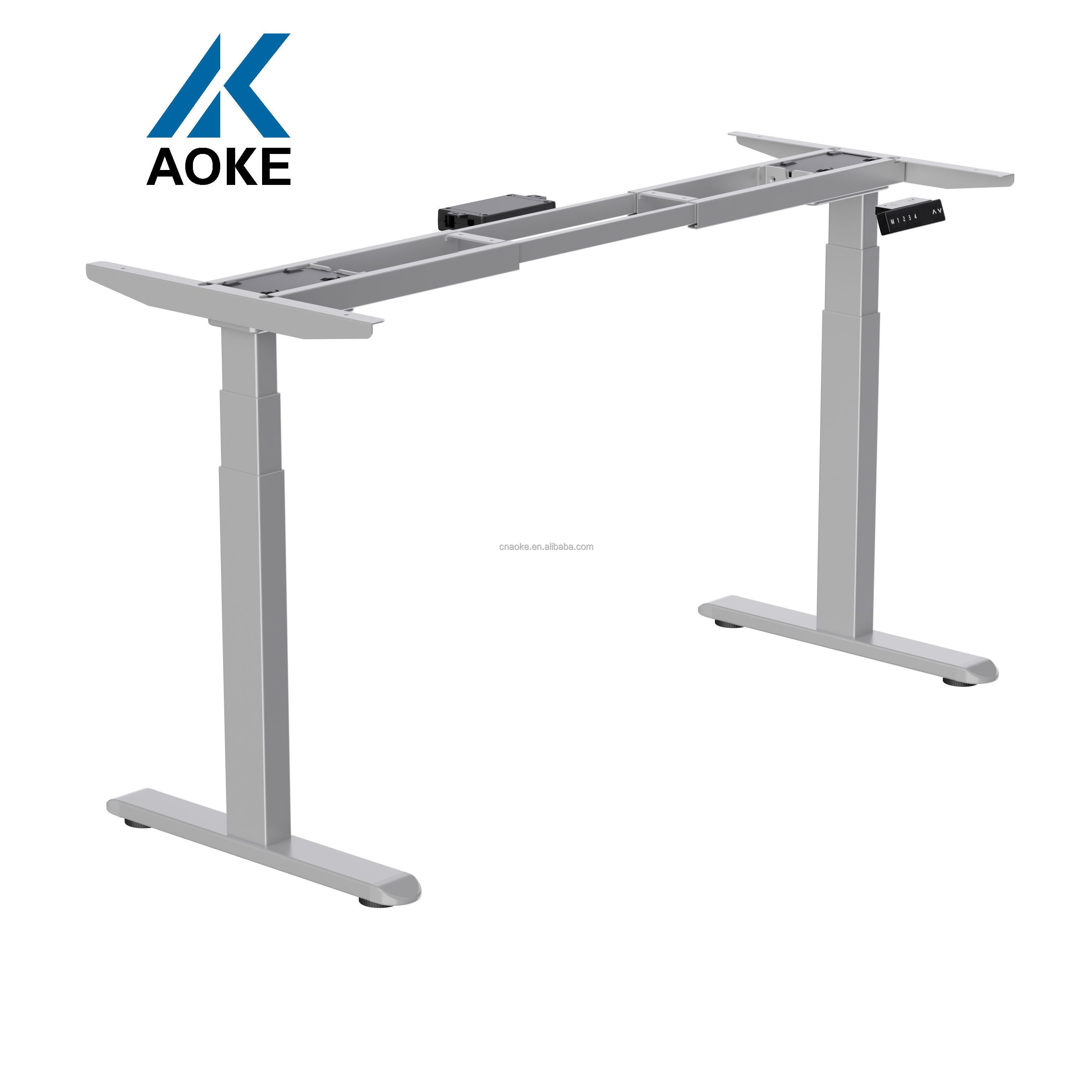 Dual Motor Height Adjustable Electric Standing Desk Sit Stand office screen workstation small office cubicle