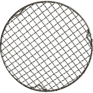 Baking Rack Camping Outdoor Mesh Wire Net 304 Stainless Steel Round Grill Net With Foot Barbecue BBQ Meshes Cooling Rack Steam