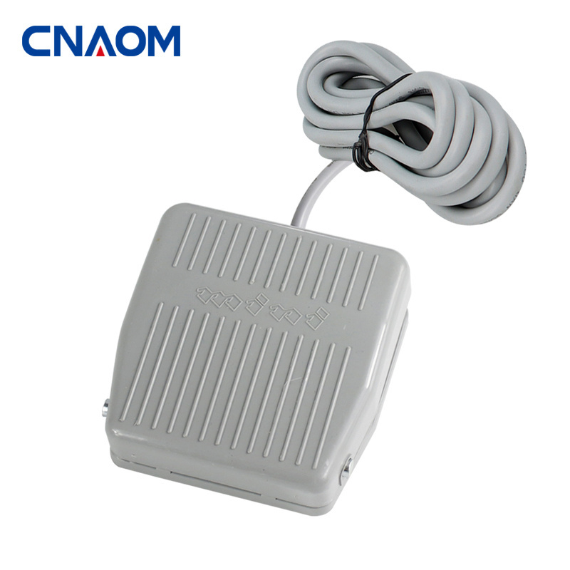 high quality TFS-201 Self-resetting sensitive silver contact machine use grey foot switch Pedal Switch