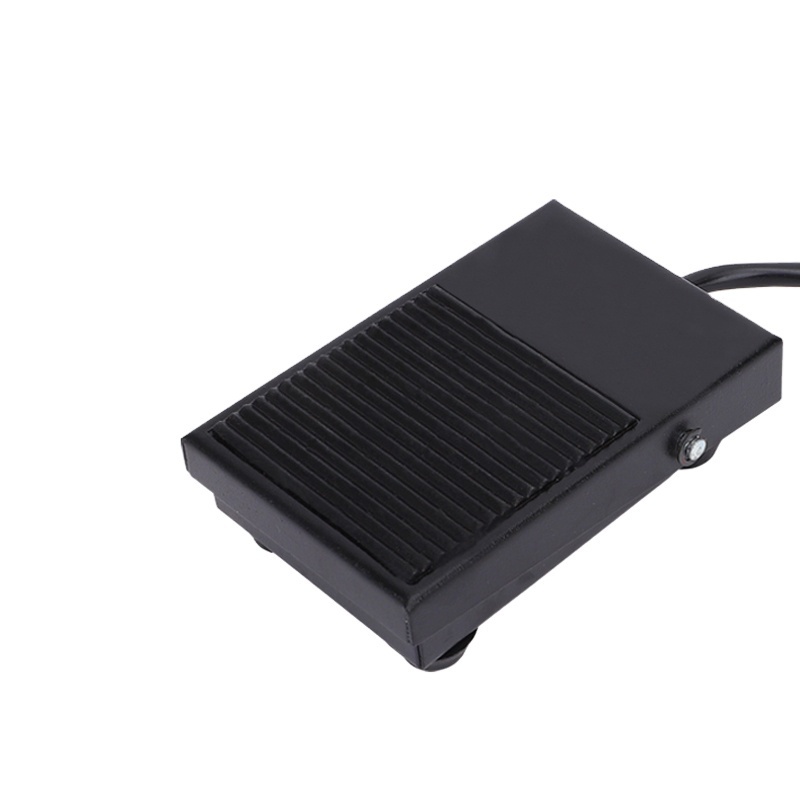 High quality iron FS-1 with 10cm wires Metal Momentary Electric Power Foot Pedal Switch