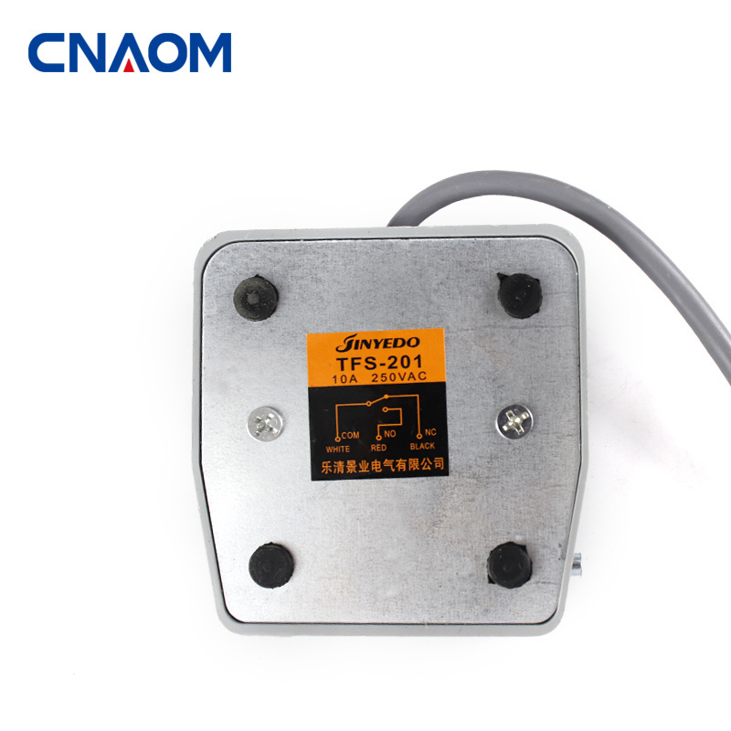 high quality TFS-201 Self-resetting sensitive silver contact machine use grey foot switch Pedal Switch