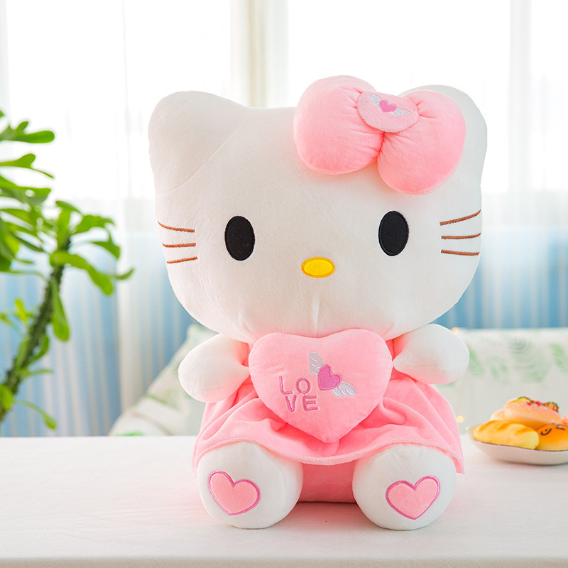 hot-selling classic hello kitty plush toy stuffed animal pillow gift for children valentine's gift