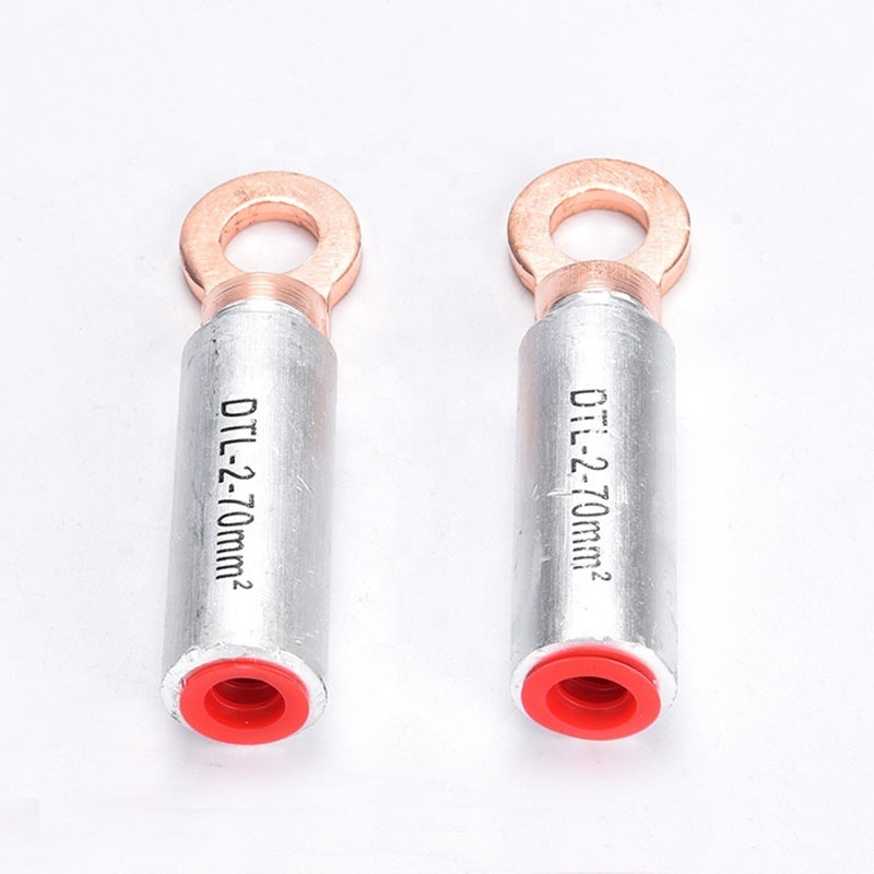 Manufacture supply  bimetallic cable lugs best price cable terminal copper ring type bimetallic lug