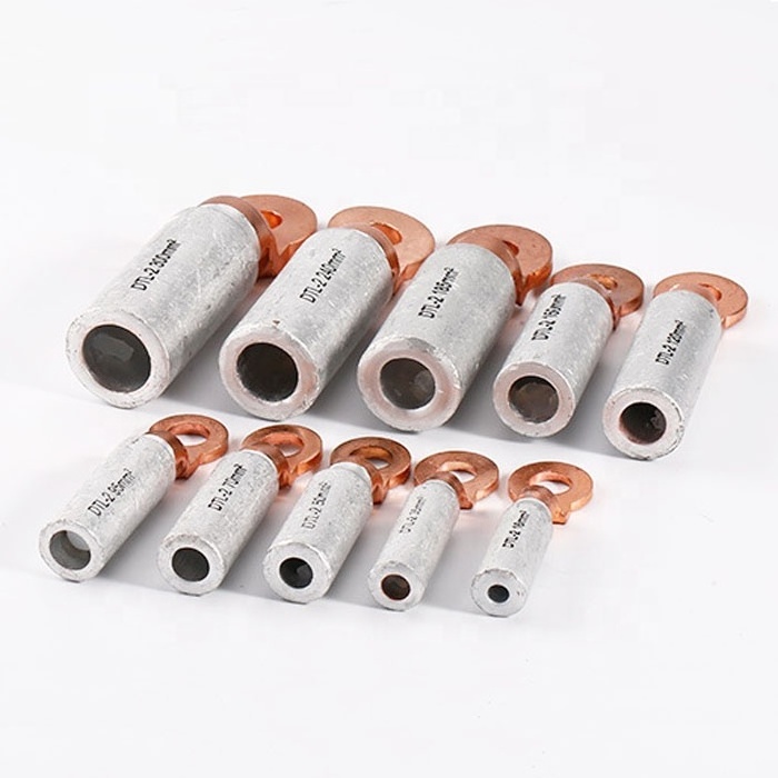 Manufacture supply  bimetallic cable lugs best price cable terminal copper ring type bimetallic lug