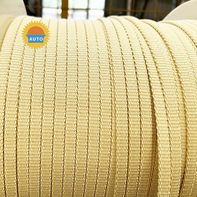 Aramid fiber braided rope glass tempering furnace quench rollers fireproof kevlars aramid rope