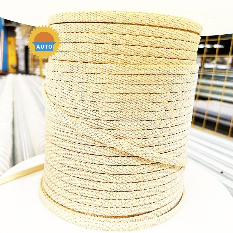 Aramid fiber braided rope glass tempering furnace quench rollers fireproof kevlars aramid rope