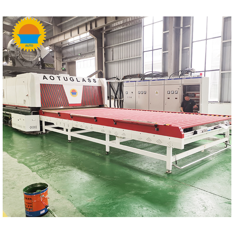 Horizontal tempered glass furnace factory 2440*4200 flat tempered glass making machine line