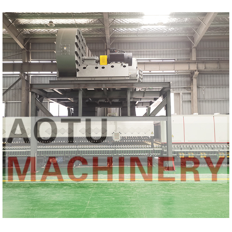 Horizontal tempered glass furnace factory 2440*4200 flat tempered glass making machine line