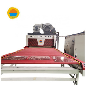 Horizontal tempered glass furnace factory 2440*4200 flat tempered glass making machine line