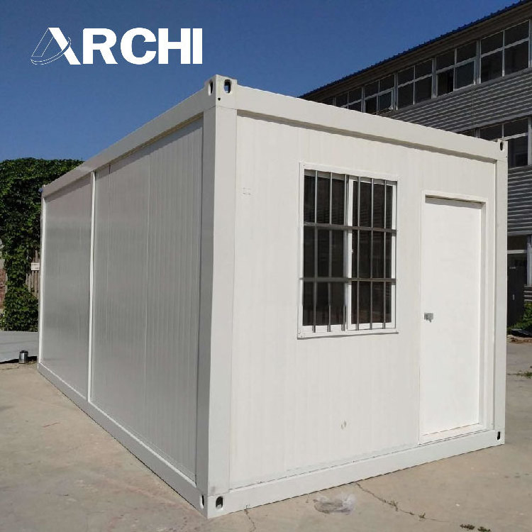 Archi Golden Supplier Prefab Flat Pack House Large Bedrooms Living Room Tinny House Container