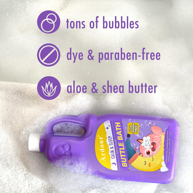 Private Label Natural Foaming Baby Infant Kids Body Clean Fun Organic Baby Shampoo Body Wash Shower Gel Baby's Bubble Bath