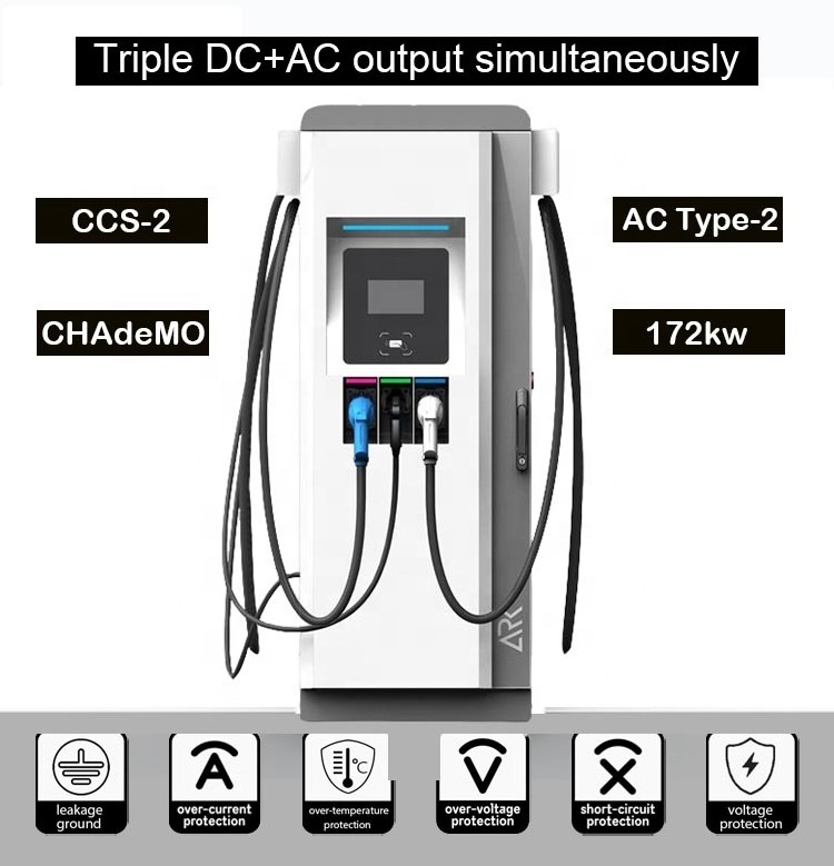 40kw Chademo /ccs2 Dc Ev Charging Station Evse Fast Charger Ce Tuv