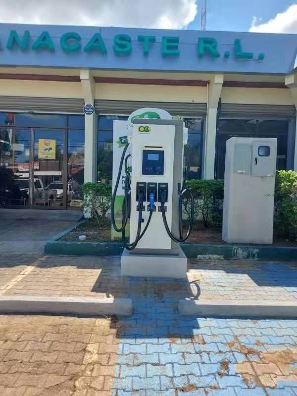 Fast Rapid DC Car Charger Chademo GBT CCS ,Floor-Mounted EV Charging Station Commercial