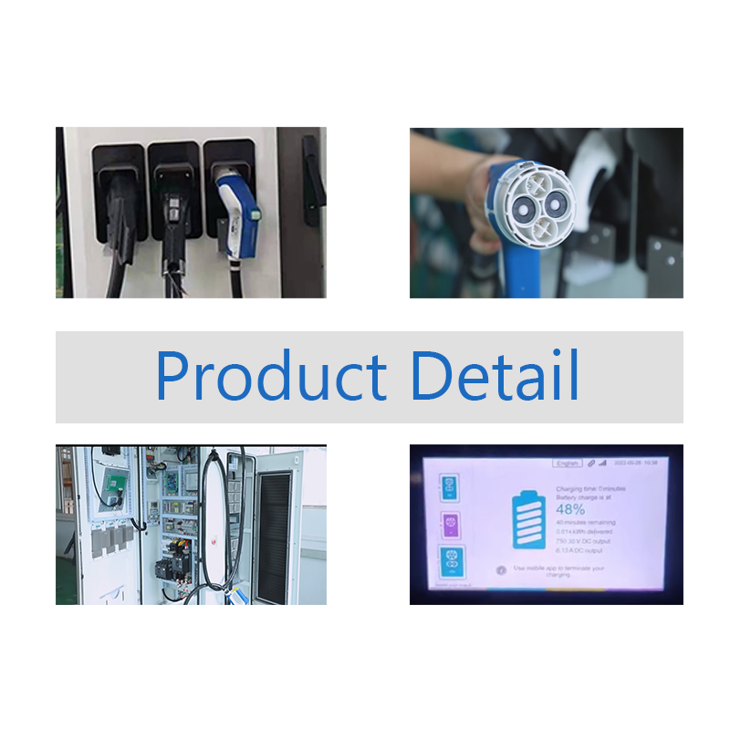 120KW OCPP V1.6J DC EV Fast Charger CCS-2 CHAdeMO and AC Type-2 Connectors industrial 60kw dc ev charger electric car fast