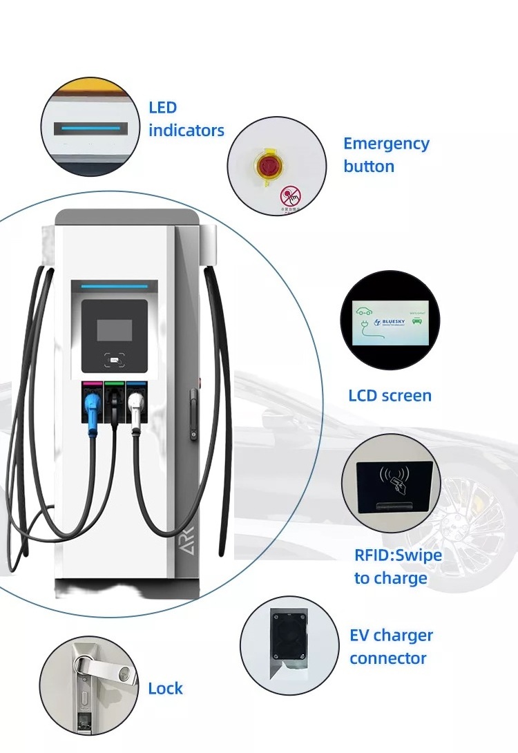 New Energy Charging Pile120kw 350kw CCS Chademo DC to DC Charger Car Charging Station ,Fast Dc Ev Charger,DC Car Charger