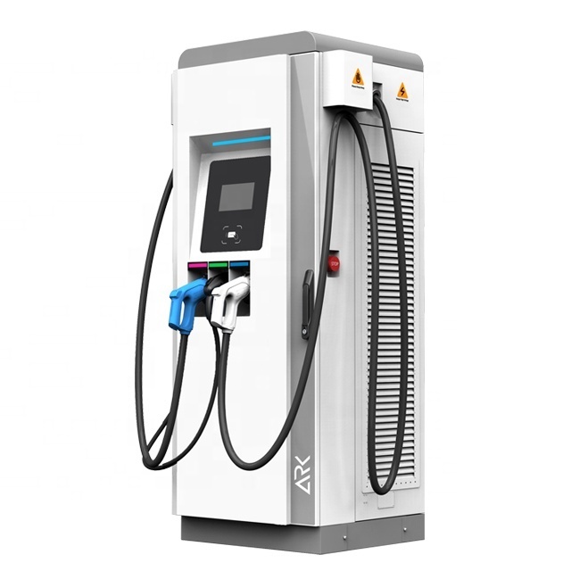 ARK Commercial 50kw 60kw Dc Ev Fast Charger Ccs1 7 Inch Touch Screen Communication Interface Ev Charger Station Gbt 100kw