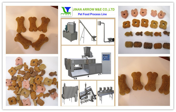 100-2000kg/h extruder pet dog food processing line animal feed food extruder pet food production line