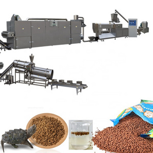 Automatic fish feed manufacturing machinery floating fish feed extruder machine