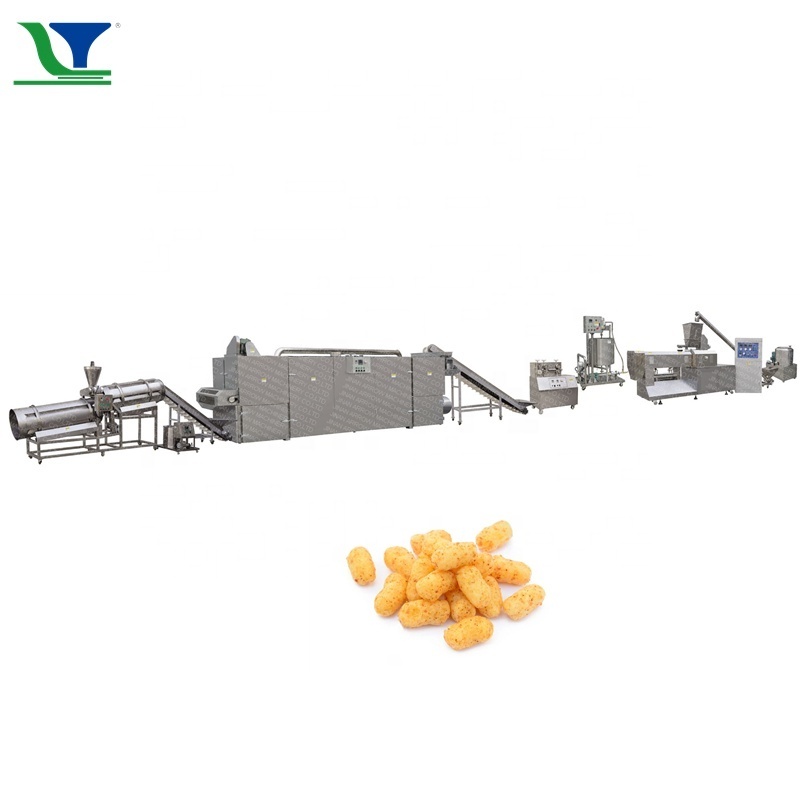 Puff Snacks Machine Extruded Snacks Food Manufacturing Extruder Corn Puffed Chips Expand Corn Puff Food Extruder Making Machine