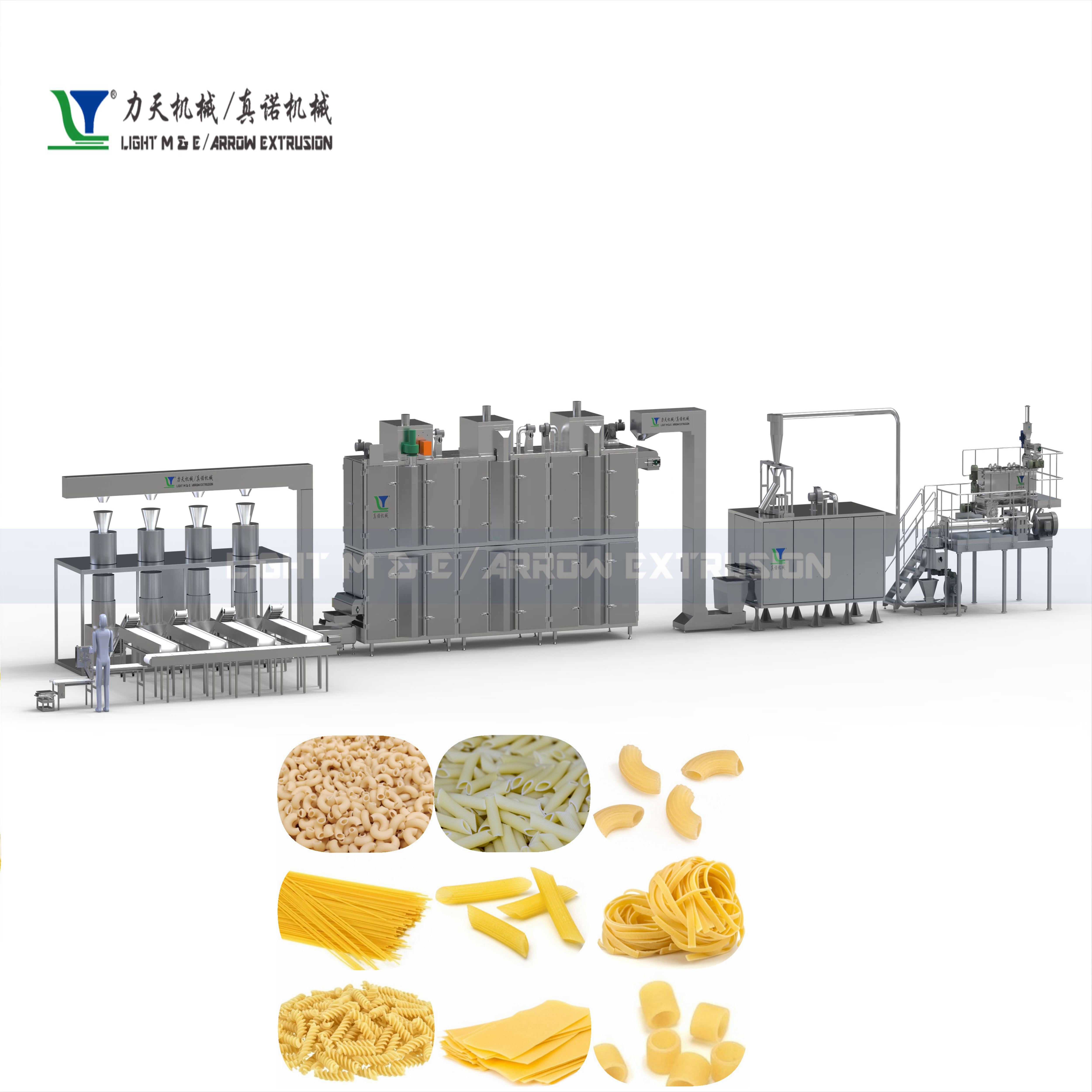 spaghetti pasta production line Short-Cut macaroni production line