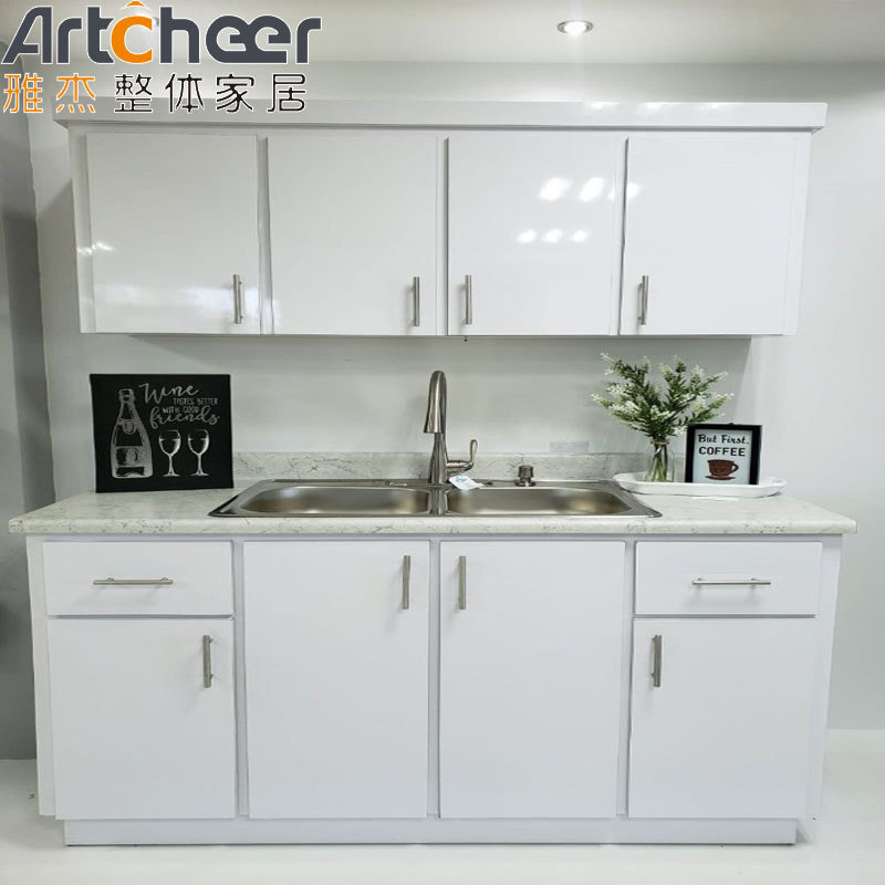 Small Aluminum Alloy Curveds Kitchen Cabinet With Cheap Price