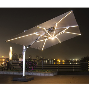 Artiz Led Beach Umbrella Outdoor Lights Shade Umbrella Outdoor for Garden Aluminum Outdoor Furniture Modern Umbrella Patio