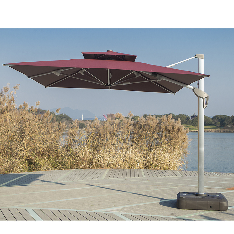 Artiz Led Beach Umbrella Outdoor Lights Shade Umbrella Outdoor for Garden Aluminum Outdoor Furniture Modern Umbrella Patio