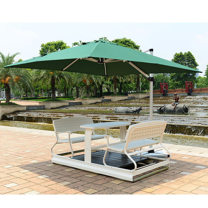 Artiz support custom garden patio umbrella outdoor umbrella with chair table