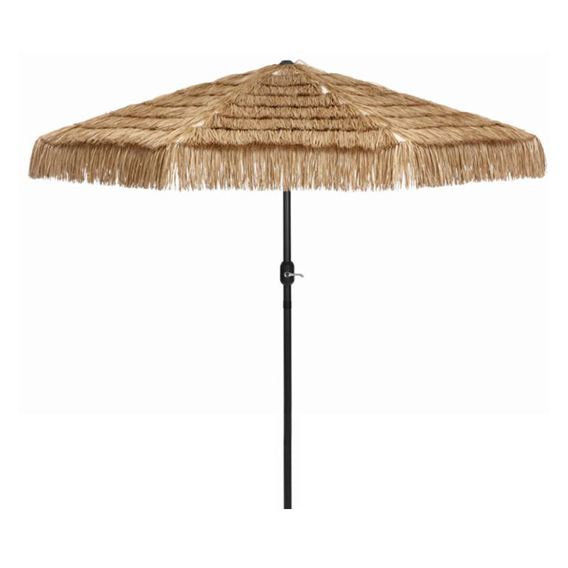 Artiz Straw Parasol Sun Parasol Umbrella for Garden Outdoor Patio Beach Customized Logo Outdoor Furniture Modern Wooden Umbrella