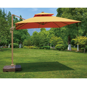 Yellow outdoor umbrella waterproof large furniture garden patio umbrella for pool