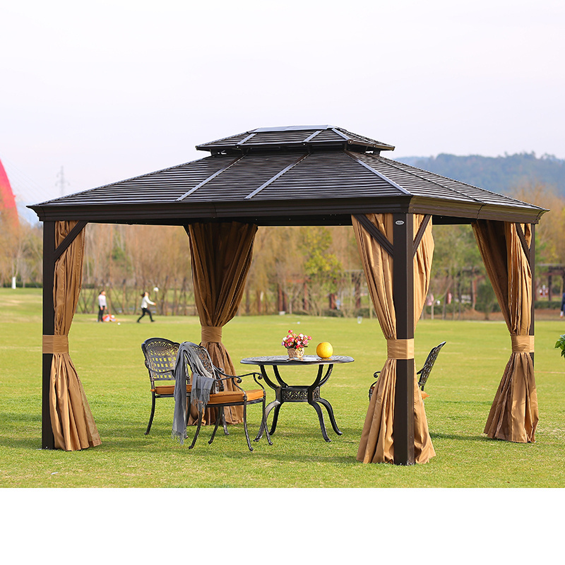 High quality luxury outdoor pergola gazebo aluminum outdoor funiture gazebo