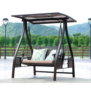 High quality swing daybed modern outdoor patio swing chair two seat patio swing