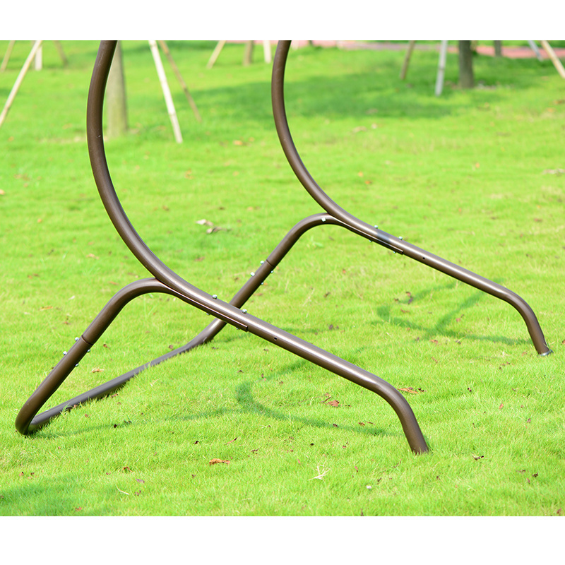 Hot sale 2 seater outdoor glider swing chair steel frame swing chair