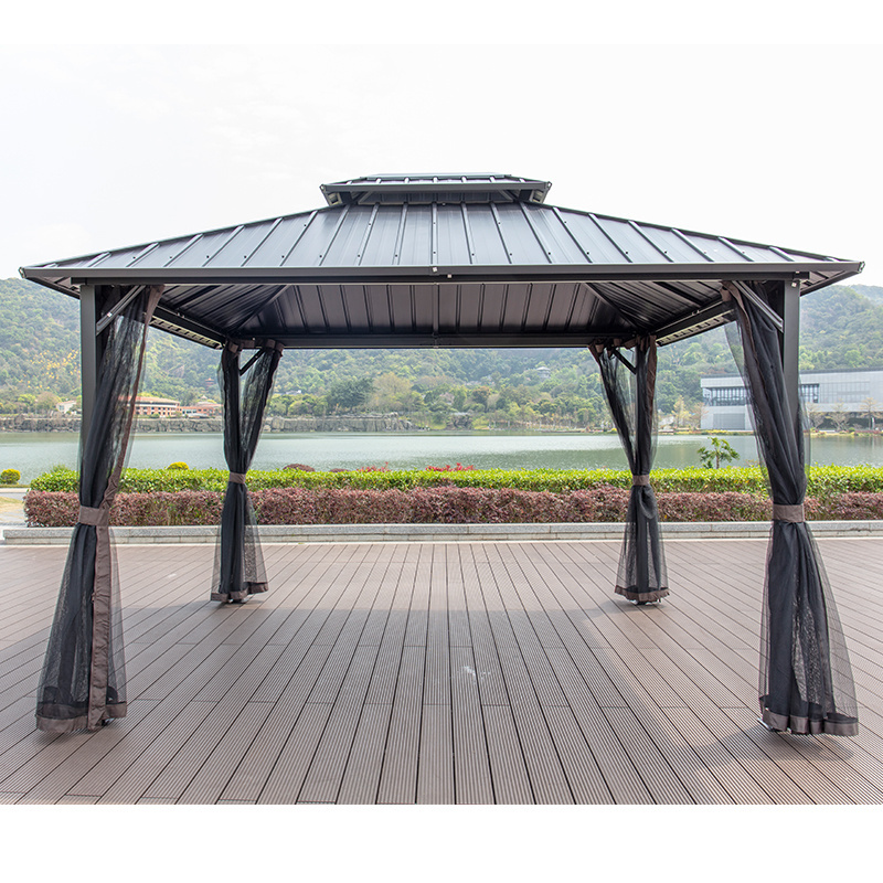 Artiz manufacturers waterproof gazebo aluminium outdoor polycarbonate roof gazebo