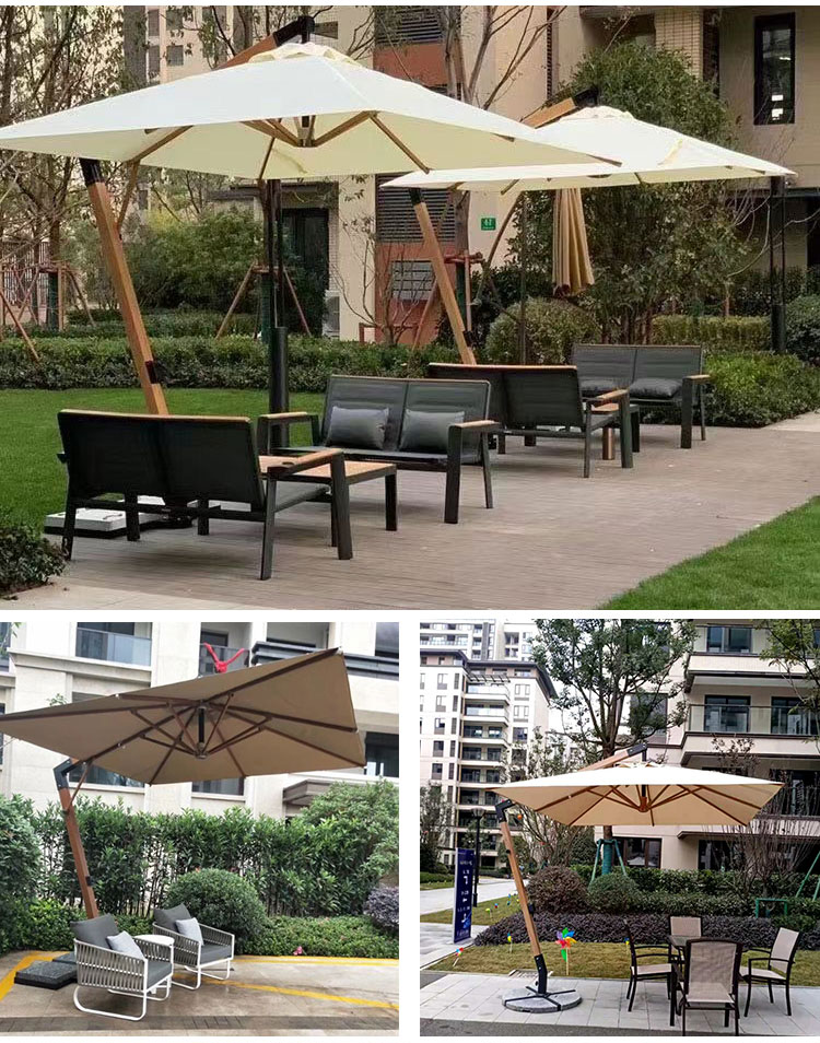 Commercial garden umbrella outdoor beach parasol umbrella square garden umbrella