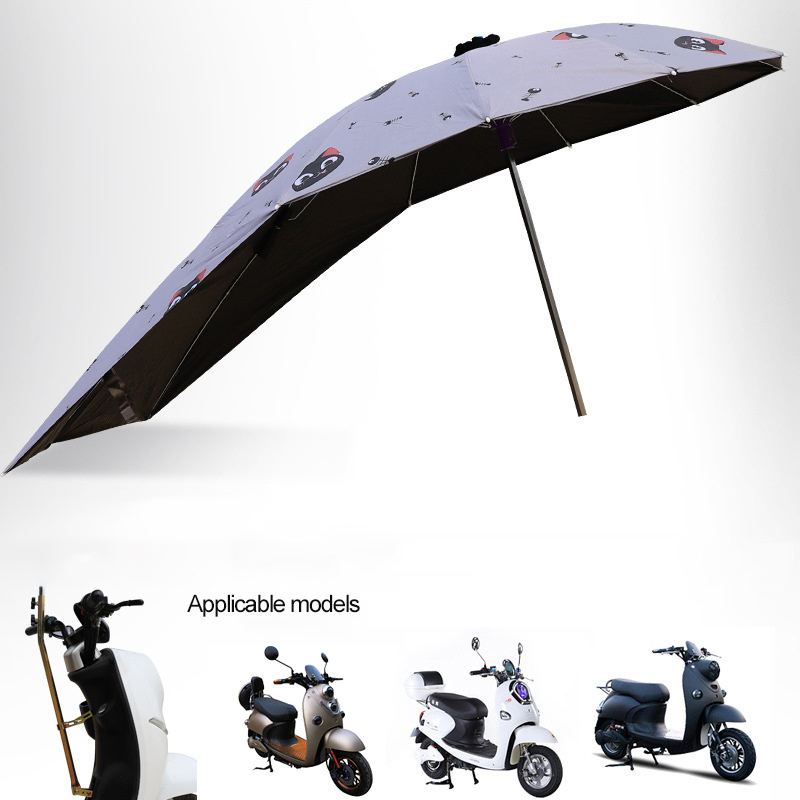 Artiz Customized Motorcycle Scooter Sun Rain Wind Cover Umbrella Canopy Aluminum Travel Polyester Modern Folding Manual 10pcs