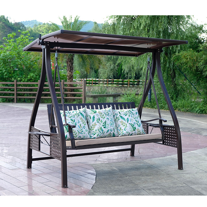 Canopy hanging chair outdoor swing sofa wicker hanging swing chair