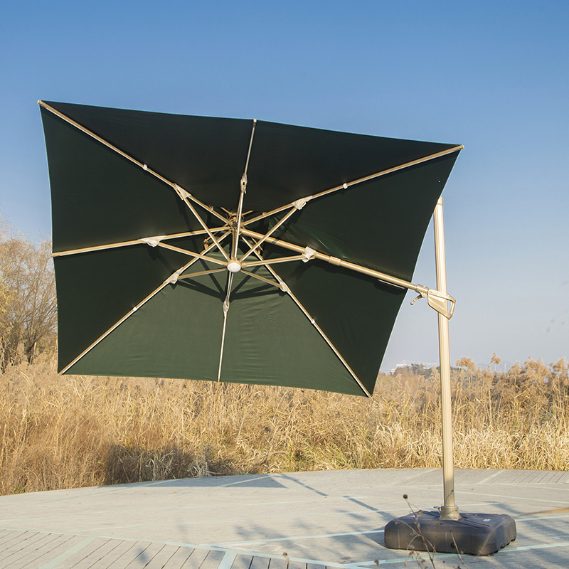 Factory high quality hanging outdoor umbrella leisure ways outdoor umbrella with solar light