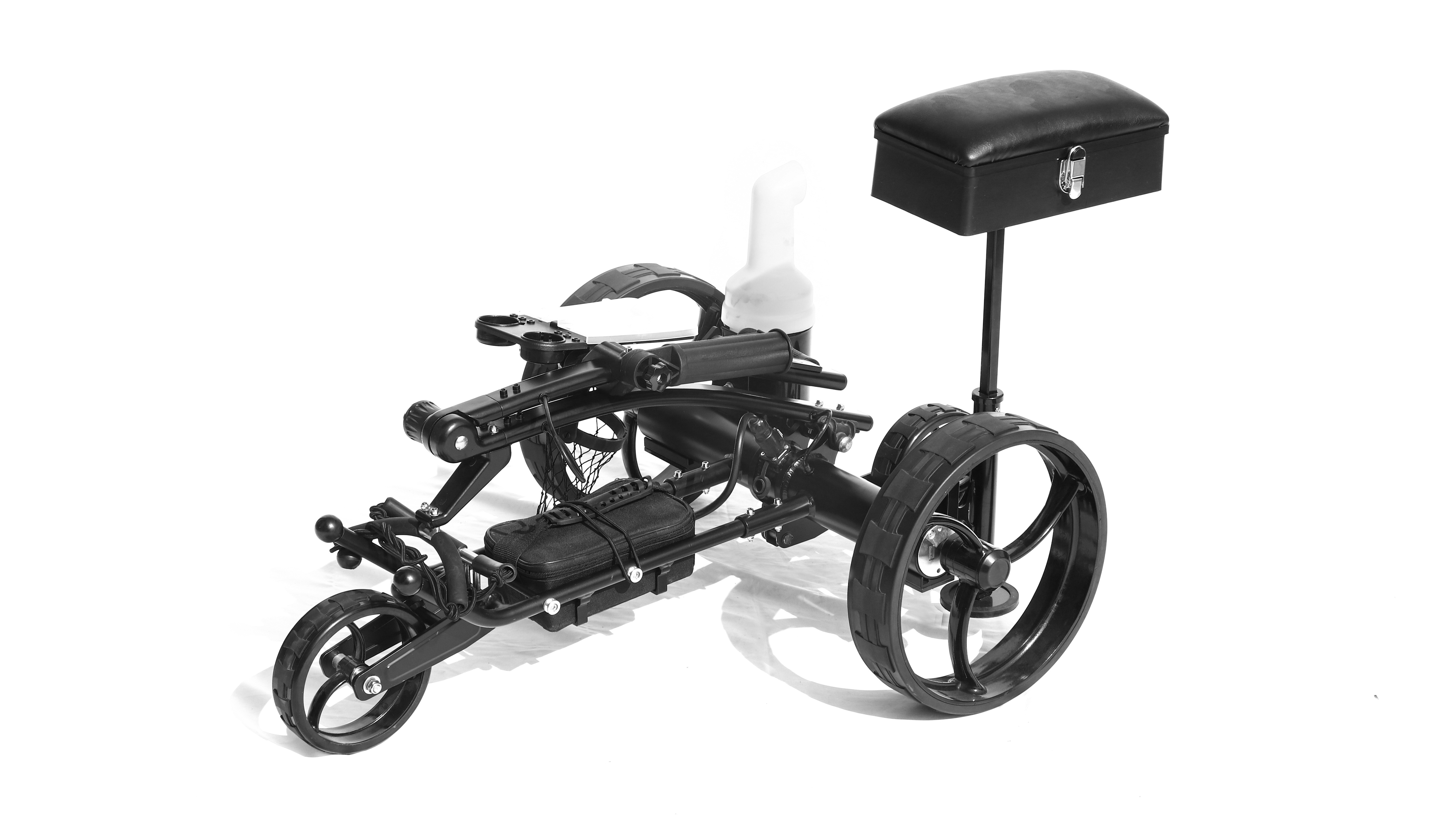 China factory Electric golf trolley hot sale remote control three wheel carts with USB Port