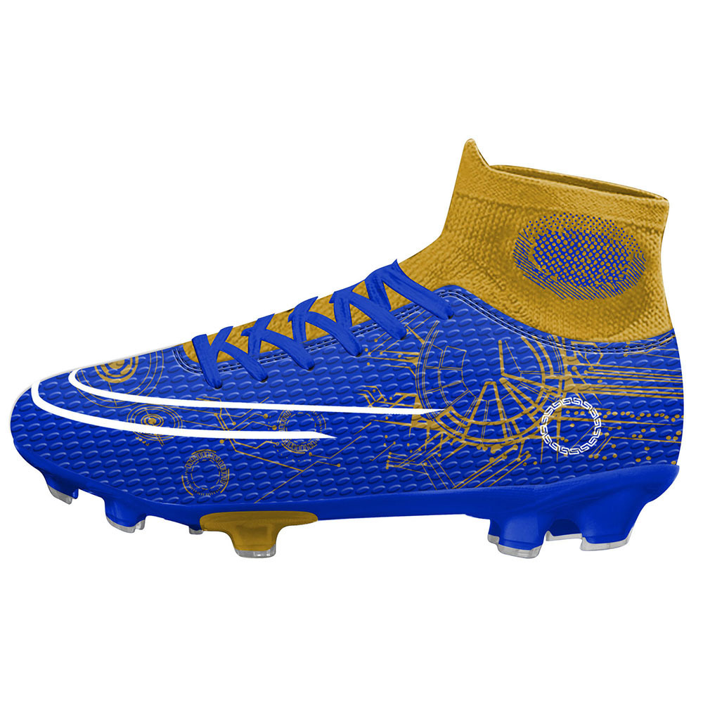 Custom Futsal Training high-top Spikes Football shoes turf FG Men Waterproof Football Boots