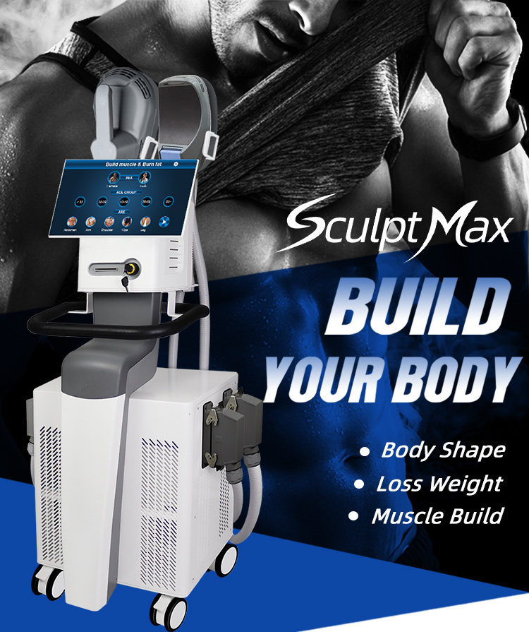 RF Standing Cellulite Reduction Machine 0-7 Tesla Sculptor Ems Training Fitness Body Slimming Butt Lifter Ems Sculpting Device