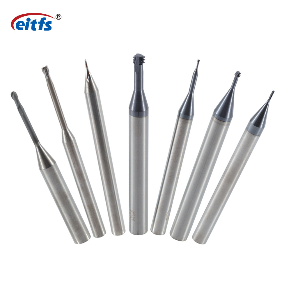 EITFS Solid Carbide End Mills long neck thread micro ball nose end mill For Aluminum cutting tools milling cutter