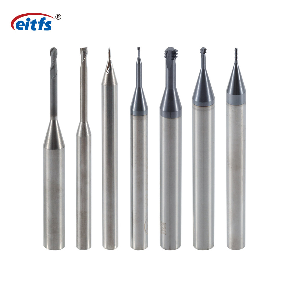 EITFS Solid Carbide End Mills long neck thread micro ball nose end mill For Aluminum cutting tools milling cutter