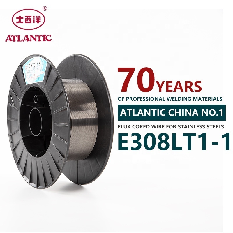 ATLANTIC OEM Wholesale Ex-factory Price CHT308L E308LT1-1 AWS A5.22 1.6mm Flux Cored Welding Wire For Stainless Steels MIG Wire