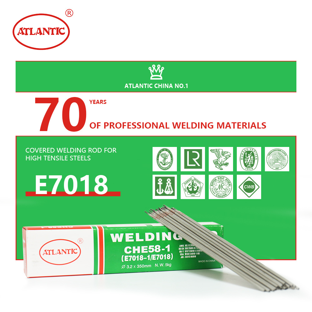 ATLANTIC Factory Price Ordinary Electrode CHR256 2.5mm Stainless Steel Aluminium Welding Rods E7018