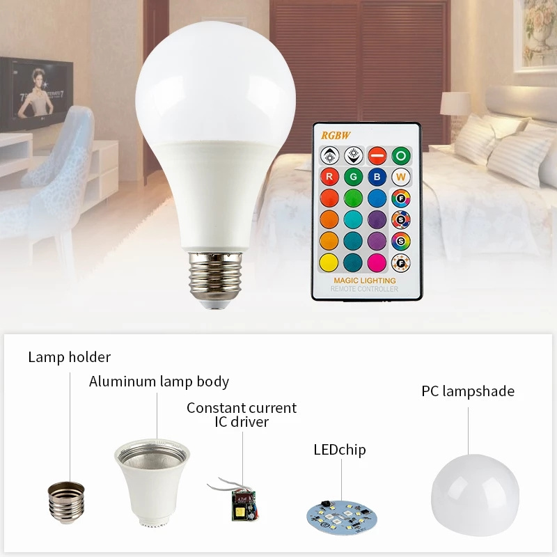 Smart Bulbs Wifi Light Rgb Color Home Lamp Led Rgbcw E26 E27 B22 7w 9w Ac 220v Tuya   Alexa Bulb