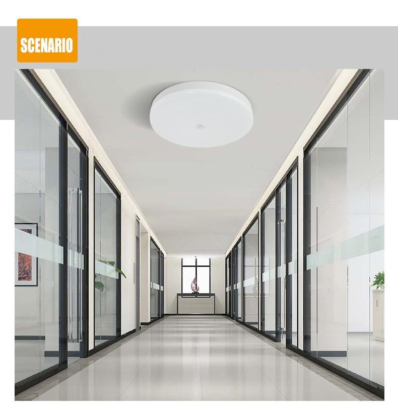 Motion Sensor LED Ceiling Lights 12W 18W Industrial LED Light 110V 220V Smart PIR Sensor Lighting Modern Led Ceiling lamp