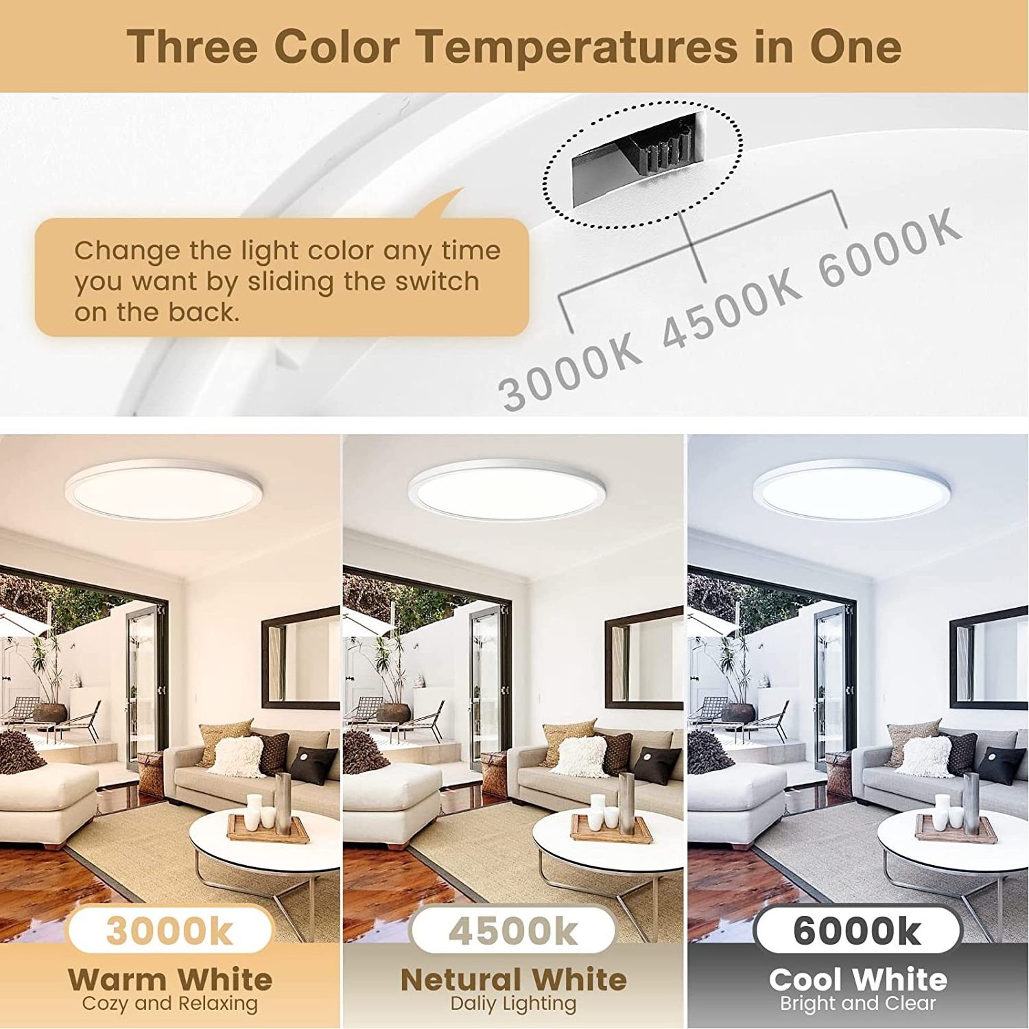 Modern Decoration bedroom lamp Warm White living room light Fashion Home Round Led Ceiling Light ,led ceiling lights fixtures