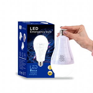 Portable Wild Camping Rope Super Bright 15W Emergency Light Rechargeable Led Bulb with Battery