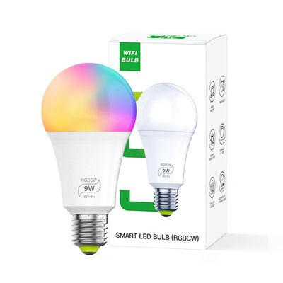 9W E27 RGBCW Magic Light Smart Bulb Bombillas LED Inteligentes Wifi Bulb Works with Alexa & Google Assistant